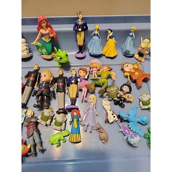 DISNEY Huge Lot Disney Princess Figures Mini Dolls Cake Toppers Lot - Picture 6 of 16